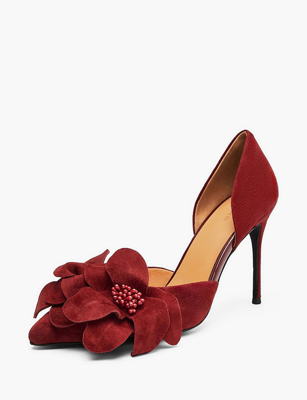 Бордовые женские туфли MASCOTTE 126-6102613-4685M | ракурс 2