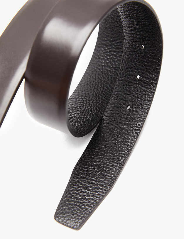 Коричневый мужской двусторонний ремень MASCOTTE 727-4118-105 | ракурс 4 Коричневый мужской двусторонний ремень MASCOTTE 727-4118-105 | ракурс 4