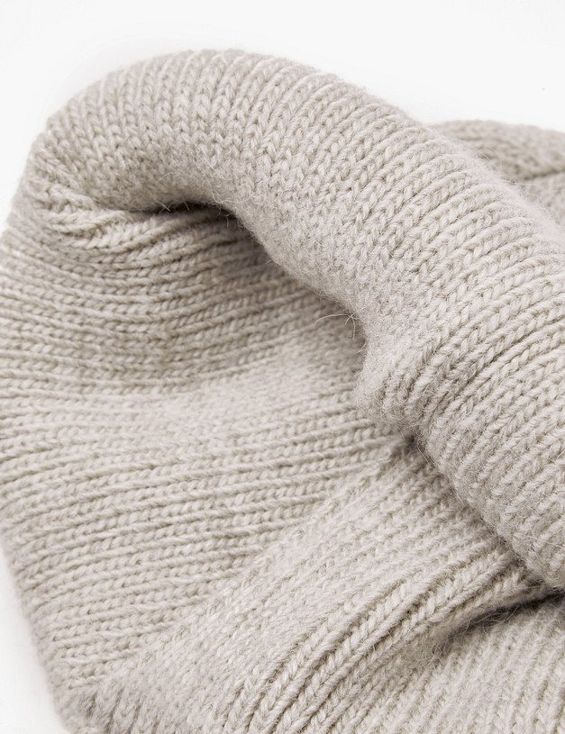 Бежевая женская шапка MASCOTTE 781-1217-508 | ракурс 4