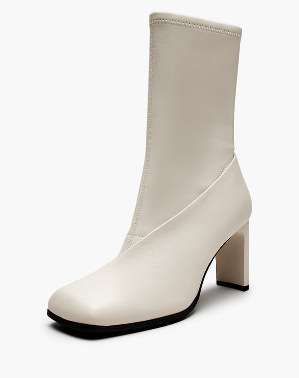 175-5281321-7168M Сапоги женские и.кожа-нат.кожа/ворсин-текстиль молочн, Mascotte