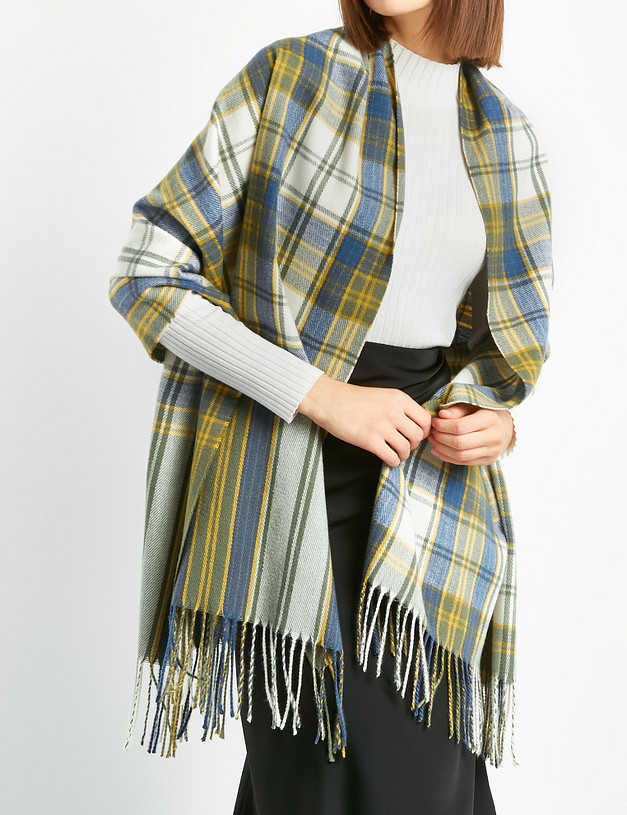 Голубой женский шарф MASCOTTE 779-2202-2411 | ракурс 1