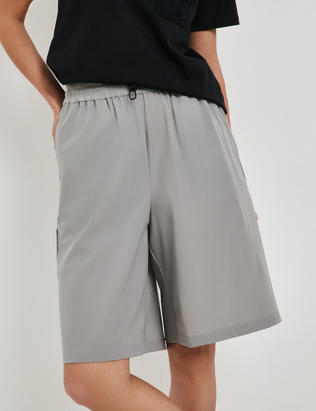 Серые женские шорты MASCOTTE 834-5107-2410 | ракурс 1