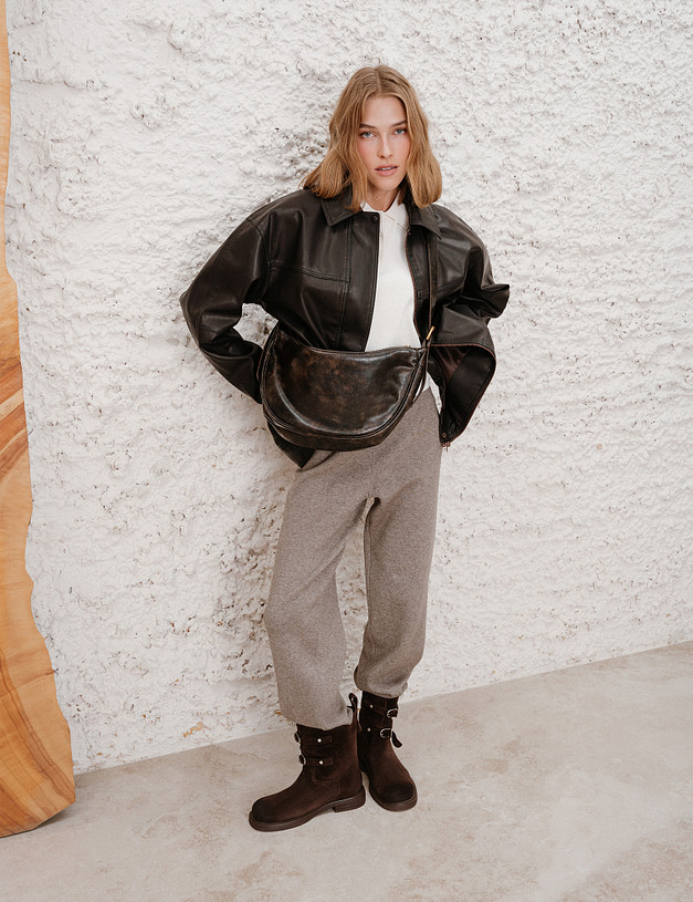 Коричневые женские ботинки MASCOTTE 234-521421-0209 | ракурс 1