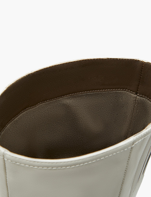 Молочные женские сапоги MASCOTTE 172-3201621-7115M | ракурс 7 Молочные женские сапоги MASCOTTE 172-3201621-7115M | ракурс 7