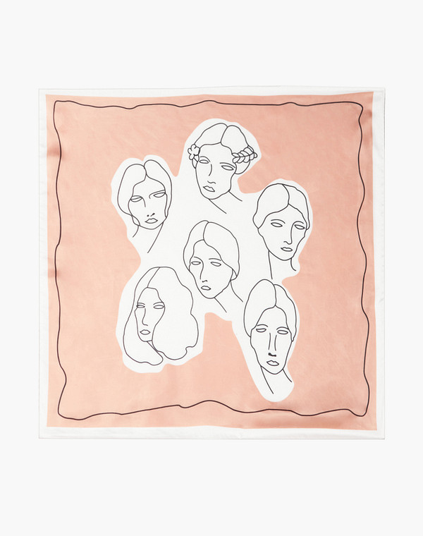 766-2111-2406 Платок женский розов., Mascotte