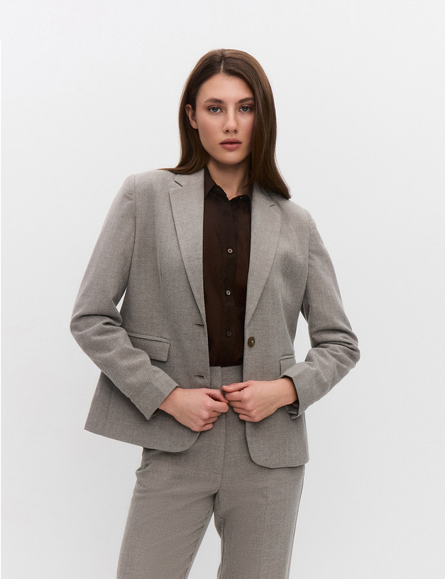 Бежевый женский жакет  MASCOTTE 885-5203-2409 | ракурс 1