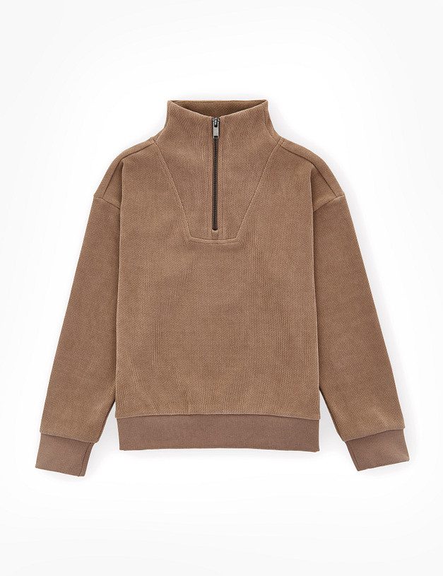 Джемпер для девочек цвета капучино MASCOTTE 888-5215-2409 | ракурс 7