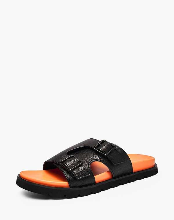 142-612961-0102 Туфли летние мужские нат.кожа/и.кожа черн, Mascotte