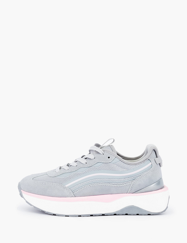 Серые женские кроссовки на массивной подошве MASCOTTE 189-211021-0210 | ракурс 2