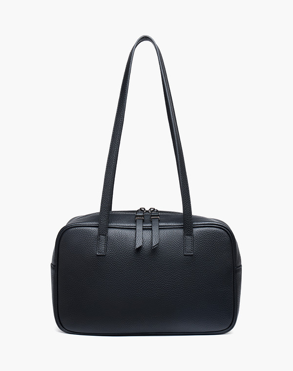 660-6102-102 Сумка женская нат.кожа-и.кожа/текстиль черн, S, Mascotte