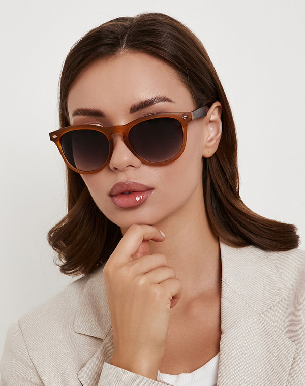 793-6109-7709 Очки женские и.мат. св.коричн, Mascotte