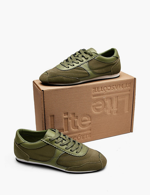 Зеленые женские кроссовки MASCOTTE 156-610461-0204 | ракурс 6