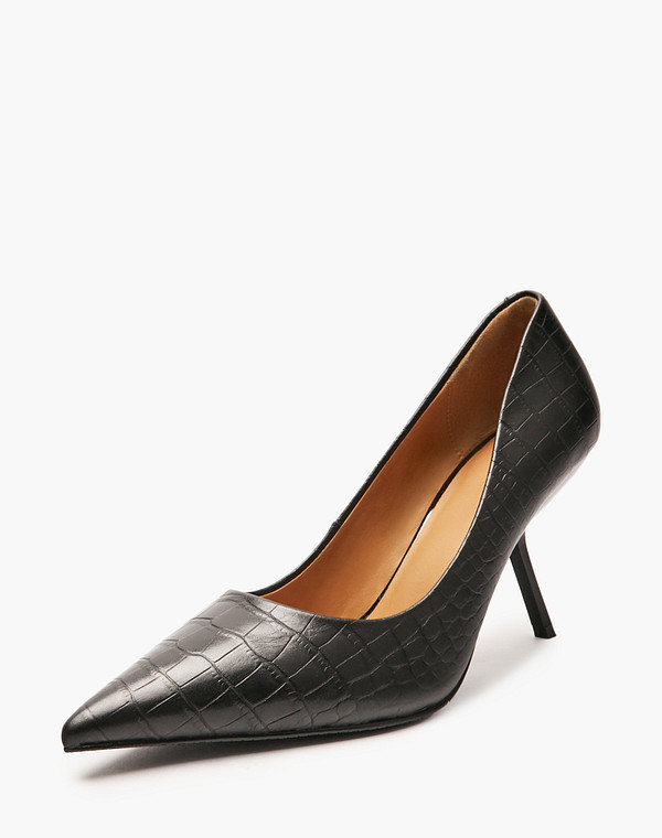 234-515511-0102 Туфли женские нат.кожа/нат.кожа черн, Mascotte