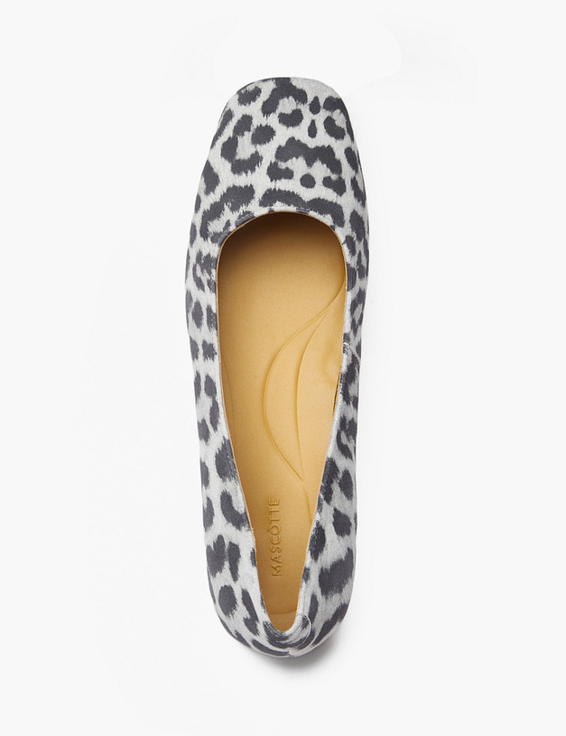 Серые женские балетки с леопардовым принтом MASCOTTE 94-422811-0610 | ракурс 4 Серые женские балетки с леопардовым принтом MASCOTTE 94-422811-0610 | ракурс 4