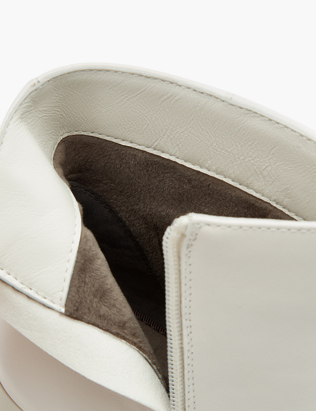 Молочные кожаные женские ботильоны MASCOTTE 233-310621-4156M | ракурс 7