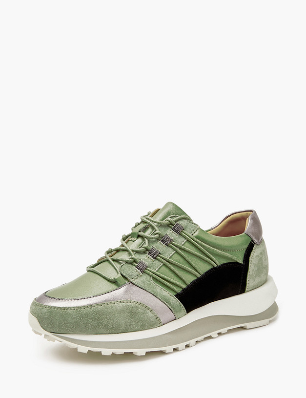 Зеленые женские кроссовки MASCOTTE 22-211216-3519M | ракурс 2