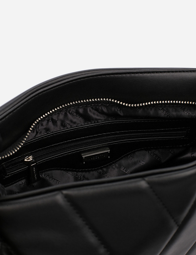 Черная женская сумка MASCOTTE 670-1218-602 | ракурс 4 Черная женская сумка MASCOTTE 670-1218-602 | ракурс 4