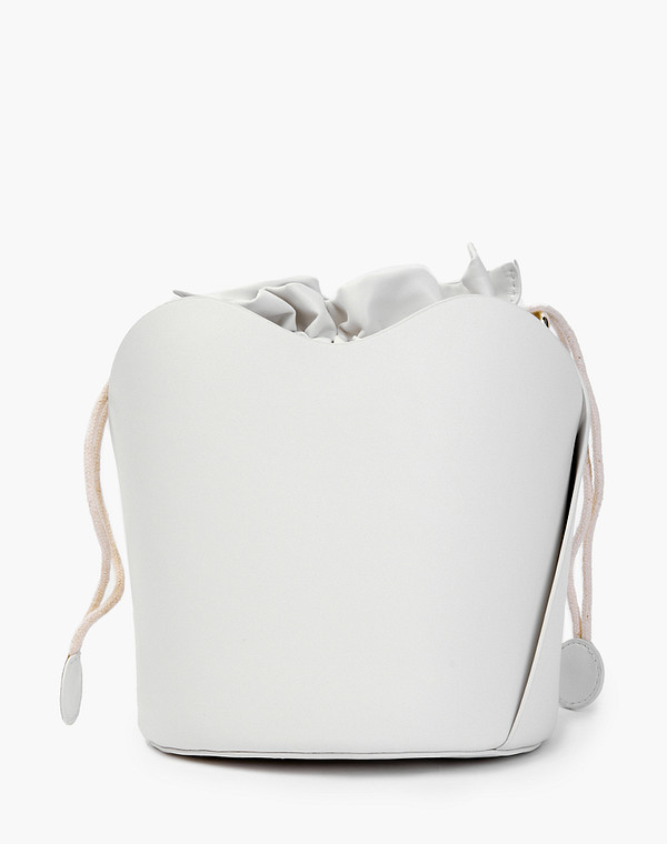 642-2105-601 Сумка женская кож.спилок-и.кожа/и.кожа бел, S, Mascotte