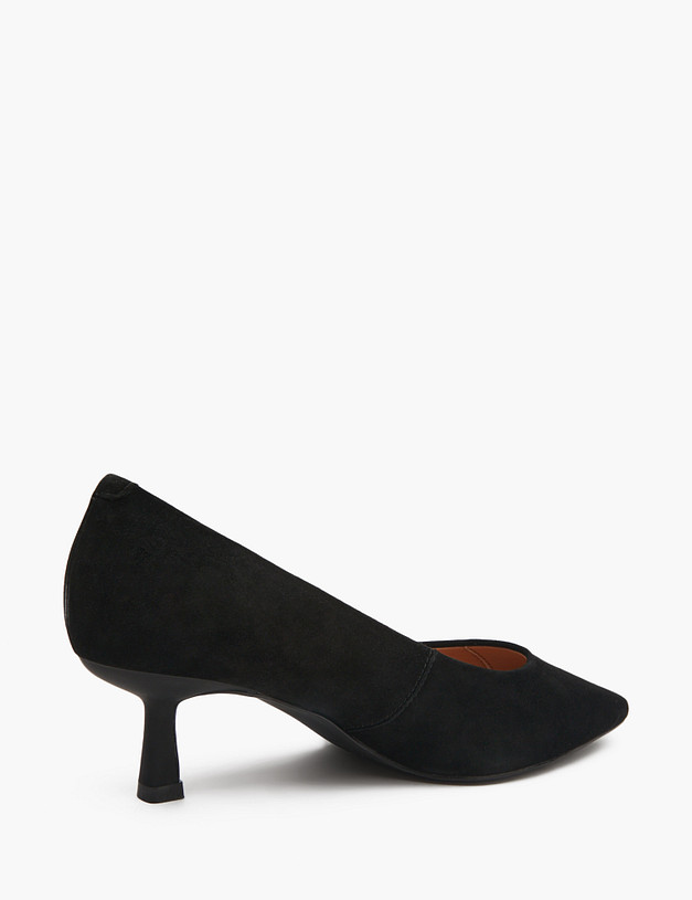 Черные велюровые женские туфли MASCOTTE 94-5164611-3605M | ракурс 3