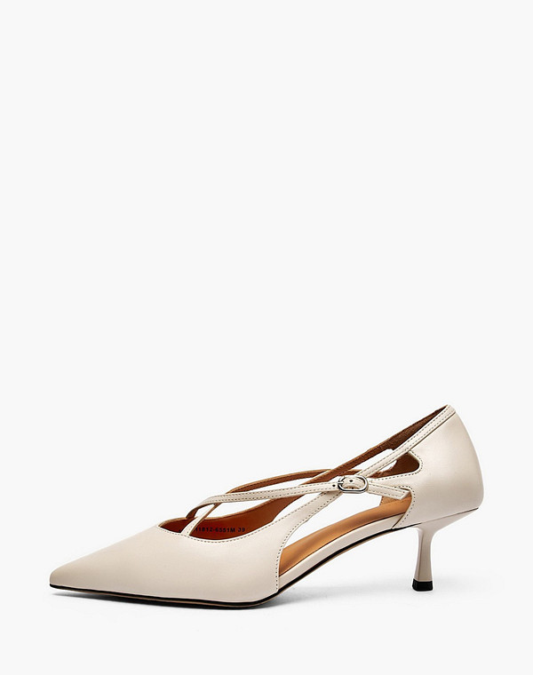 100-611812-6551M Туфли летние женские нат.кожа/нат.кожа молочн, Mascotte