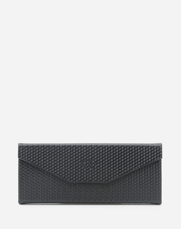 755-6101-602 Чехол для очков и.кожа/текстиль черн, Mascotte