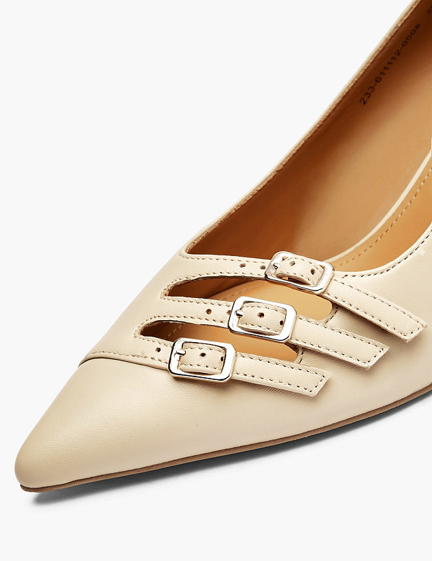 Бежевые женские туфли MASCOTTE 233-611112-0508 | ракурс 6