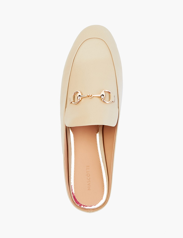 Бежевые женские сабо из натуральной кожи MASCOTTE 171-210411-0108 | ракурс 5