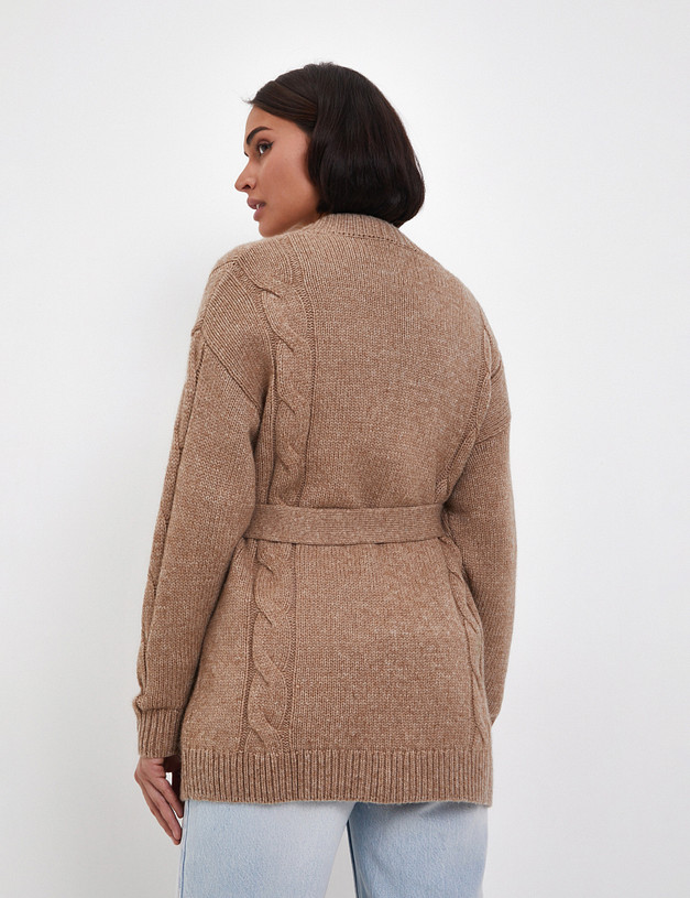 Бежевый женский кардиган MASCOTTE 852-4215-2409 | ракурс 6