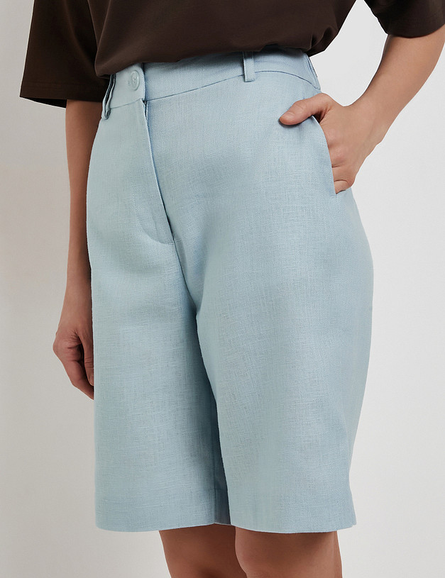 Голубые женские шорты MASCOTTE 835-6103-2711 | ракурс 3