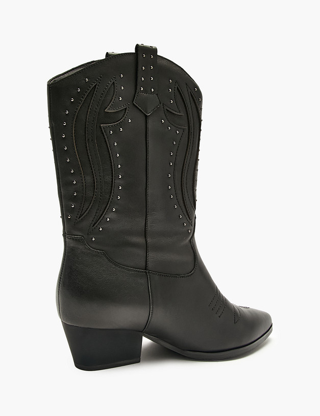 Черные женские казаки MASCOTTE 126-523621-0102 | ракурс 3