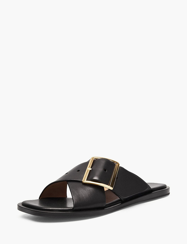 Черные женские сабо MASCOTTE 58-612011-0102 | ракурс 2