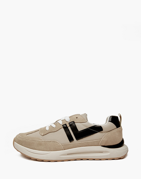 128-416021-0201 Полуботинки для активного отдыха мужские текстиль-велюр/текстиль молочн, Mascotte Lite