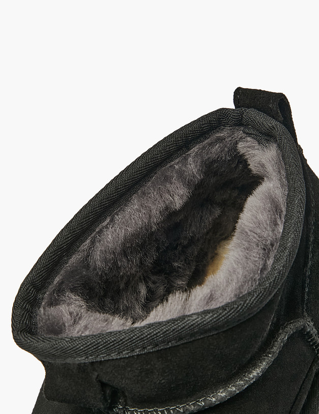 Черные женские угги MASCOTTE 234-42251356-0202 | ракурс 6 Черные женские угги MASCOTTE 234-42251356-0202 | ракурс 6