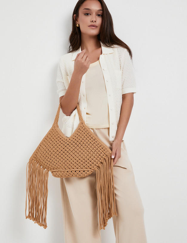 Бежевая женская сумка MASCOTTE 610-5112-208 | ракурс 2