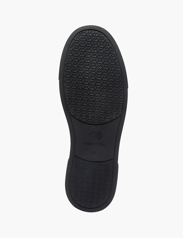 Черные мужские кеды без шнурков MASCOTTE 175-3290911-8110M | ракурс 6