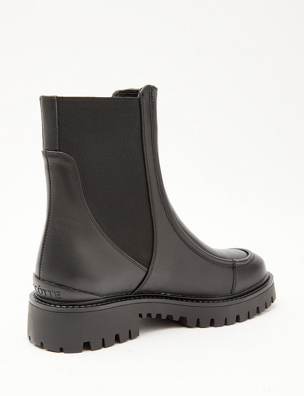 Черные кожаные женские челси MASCOTTE 233-3202122-3100M | ракурс 4