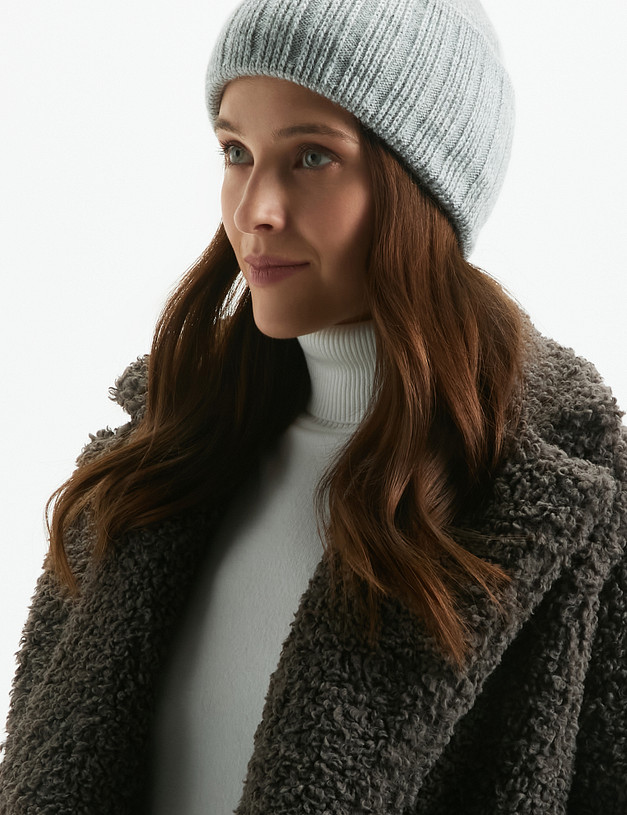 Серая женская шапка MASCOTTE 781-2205-510 | ракурс 1
