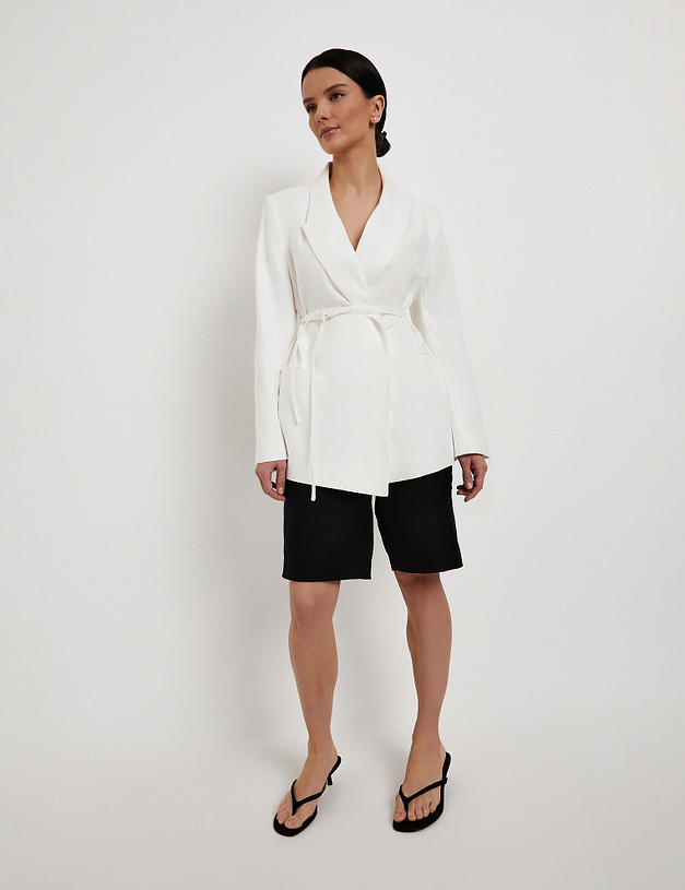 Белый женский жакет MASCOTTE 835-6101-2701 | ракурс 2