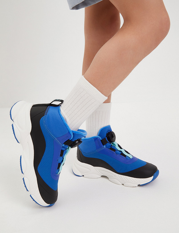 Синие кроссовки для девочек MASCOTTE 191-410621-0203 | ракурс 3