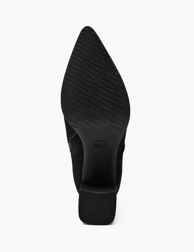 Черные женские ботильоны из велюра MASCOTTE 233-310821-3605M | ракурс 5 Черные женские ботильоны из велюра MASCOTTE 233-310821-3605M | ракурс 5