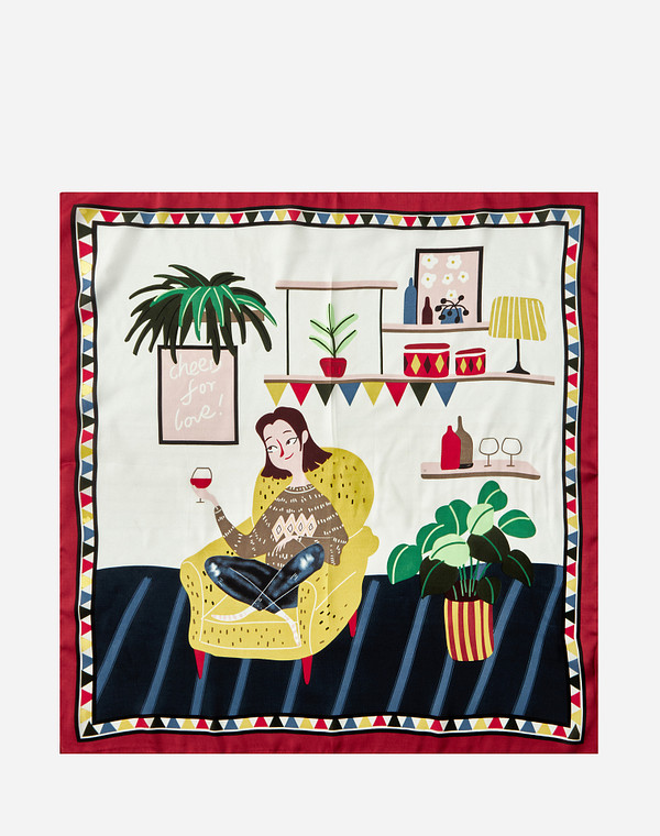 730-1207-2405 Платок женский бел, Mascotte