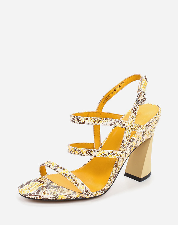 09-1101113-5505M Туфли летние женские нат.кожа/нат.кожа желт, Mascotte