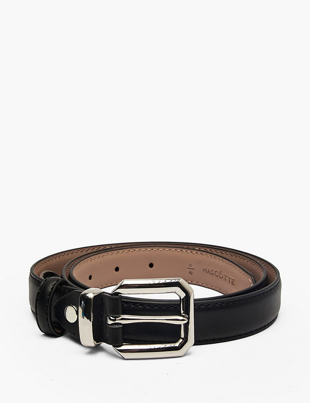 Черный женский ремень MASCOTTE 701-6113-602 | ракурс 1