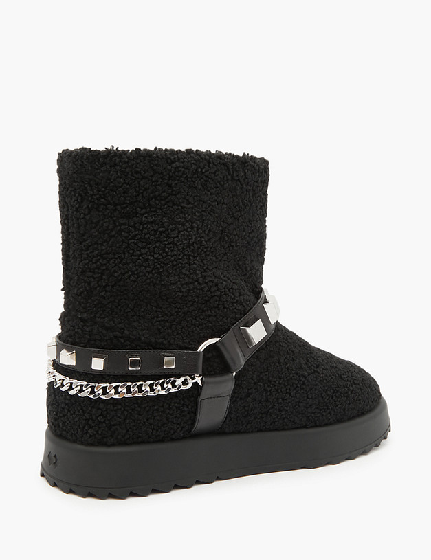 Черные женские угги MASCOTTE 47-3203435-0402 | ракурс 3