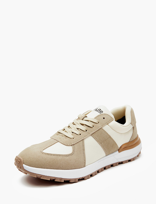 Бежевые мужские кроссовки MASCOTTE 128-324321-0208 | ракурс 4