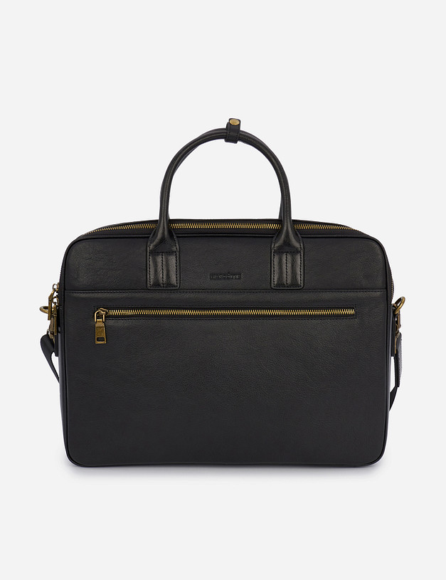 Черный мужской портфель MASCOTTE 604-1211-102 | ракурс 1