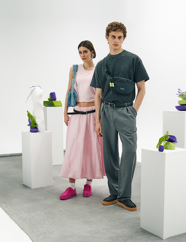 Розовые женские полуботинки из велюра MASCOTTE 64-410122-0206 | ракурс 1