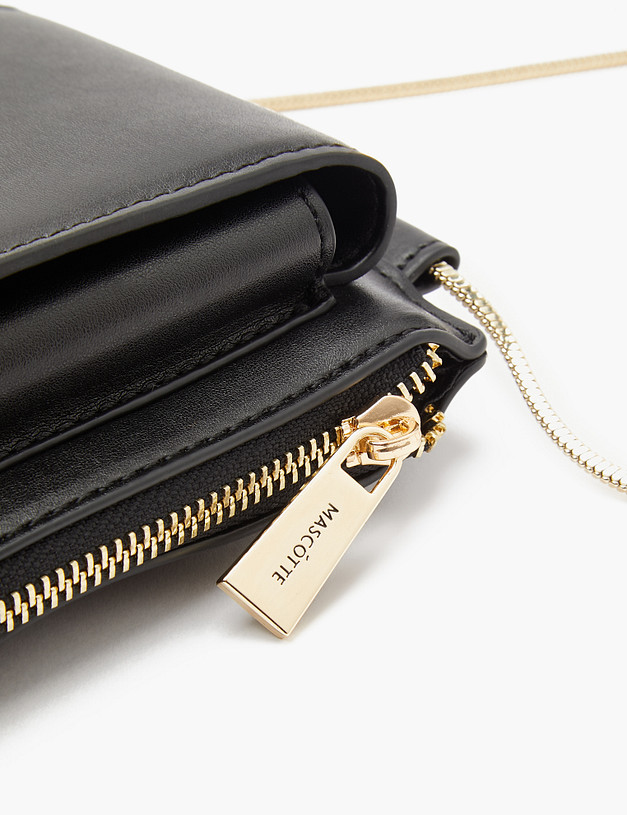 Черная женская сумка для мобильного MASCOTTE 602-2204-602 | ракурс 5