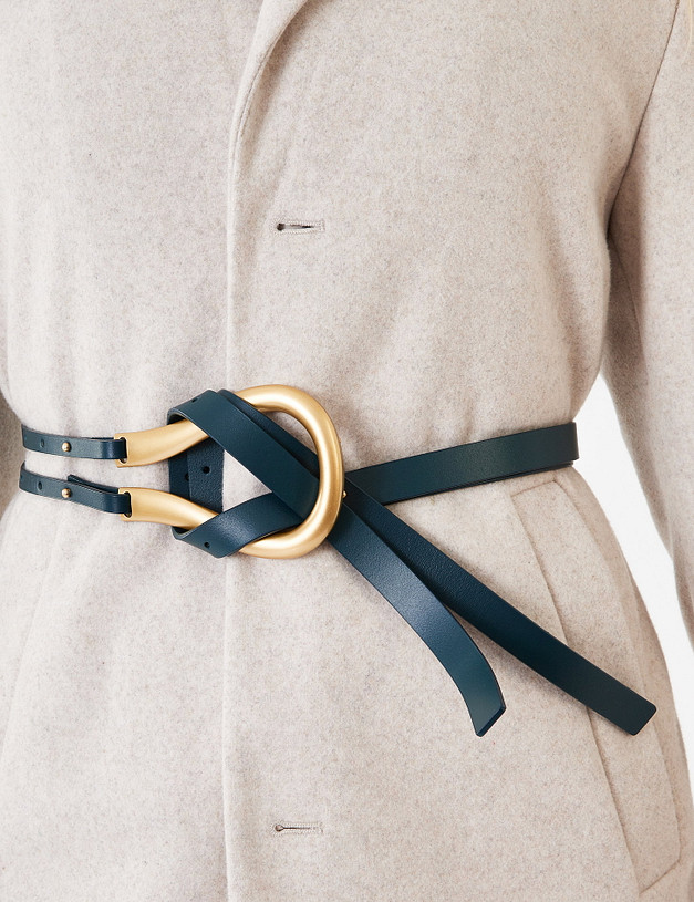 Синий женский ремень MASCOTTE 701-1211-603 | ракурс 1