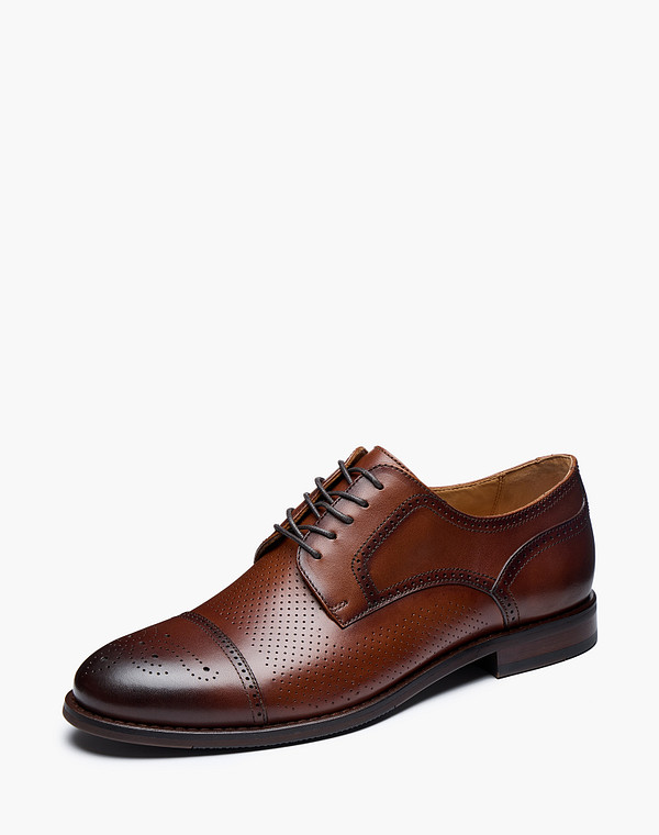 142-611512-0109 Полуботинки мужские нат.кожа/нат.кожа-текстиль корич, Mascotte